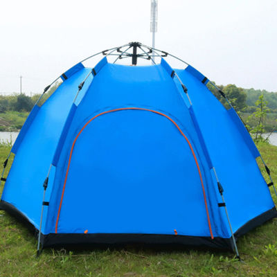 Lekki namiot kempingowy z poliestru 170T z włókna szklanego składany namiot kempingowy
