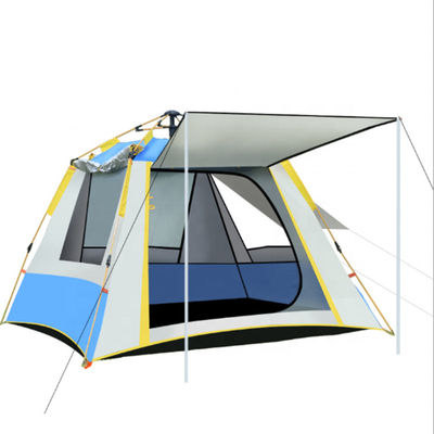 Pop Up 190T PU Wodoodporny rodzinny namiot kempingowy Survival Outdoor dla 3-4 osób