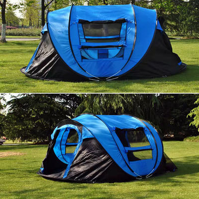 Łatwa konfiguracja Namiot rodzinny dla 4 osób, wodoodporny namiot kempingowy błyskawiczny