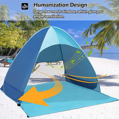 YEFFO ODM Namiot plażowy z filtrem przeciwsłonecznym Pręt z włókna szklanego Easy Camp Pop Up Beach Shelter