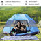 Włókno szklane 3-4 osoby Pop Up Camping Family Namioty 190T poliestrowe schronienia