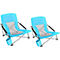 Ultralekka stalowa rura Beach Camping Składane krzesło z uchwytem na kubek Torba transportowa