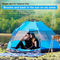 YEFFO 3-4 osobowy wodoodporny namiot kempingowy z prostym usztywnieniem na zewnątrz